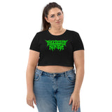 "Metal Logo" Girls Crop Top GREEN