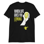 "Squeezed Lemon" Back Print T-Shirt